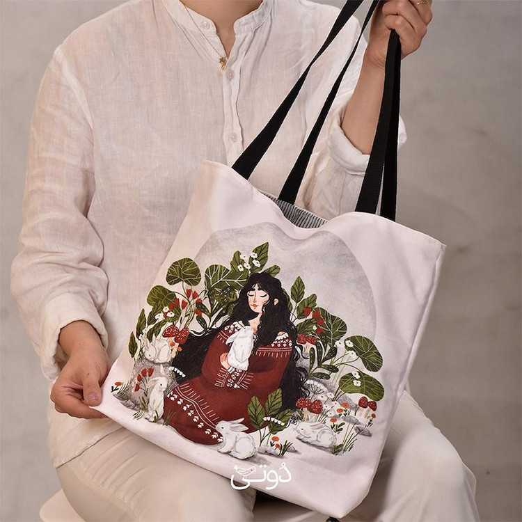 دختر و خرگوش ها