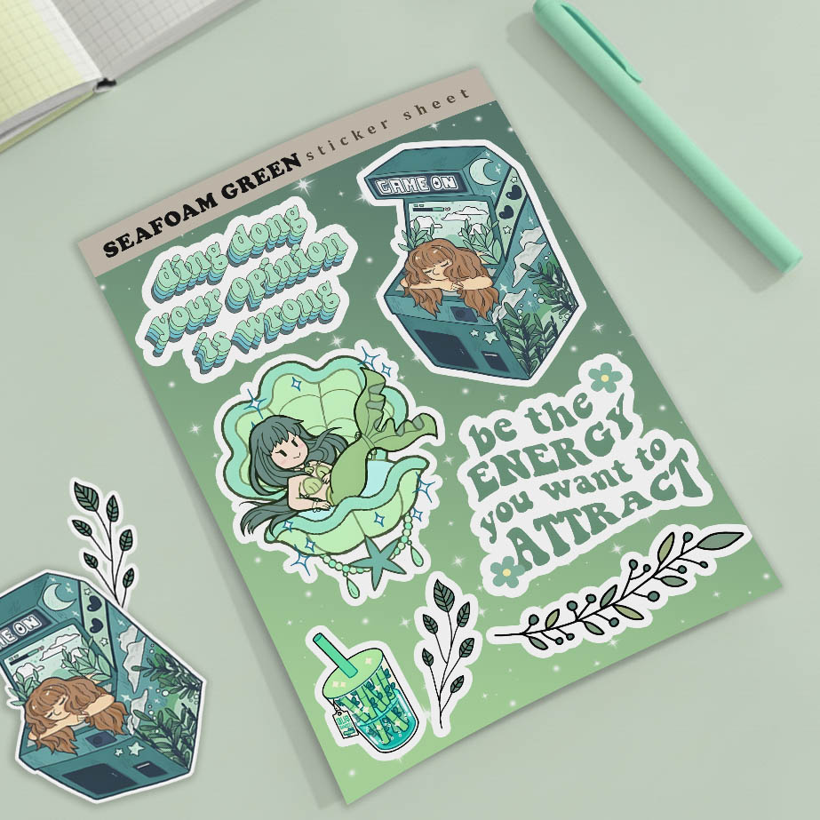استیکر SEAFOAMGREEN