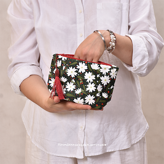 کیف آرایشی طرح فلاور