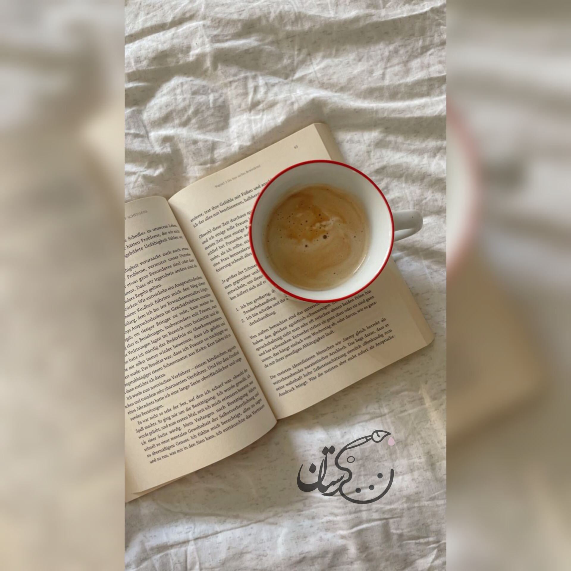 پوستر  book & coffee " A6 "
