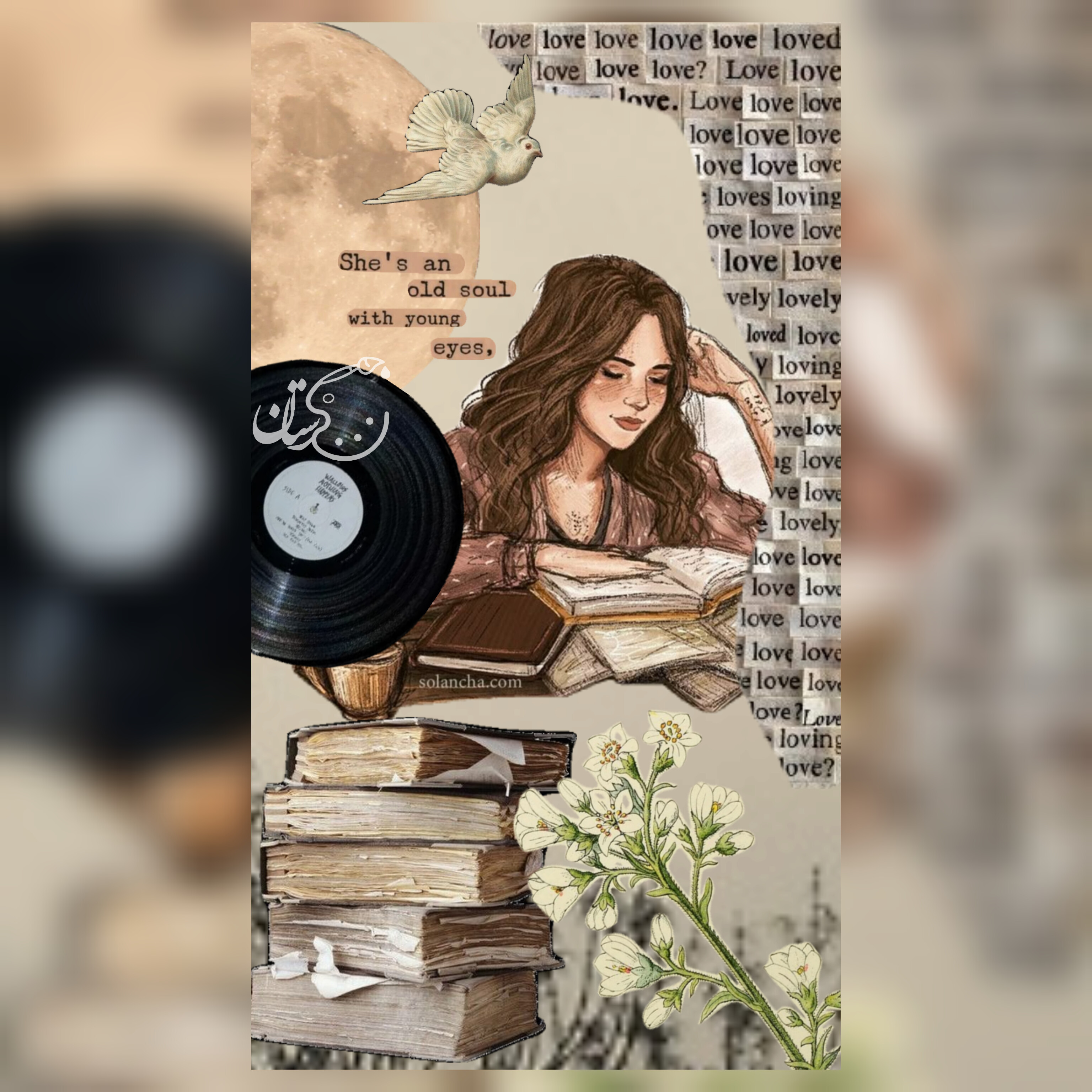 60 عدد پوستر A6 طرح books(از هر طرح 6 عدد)