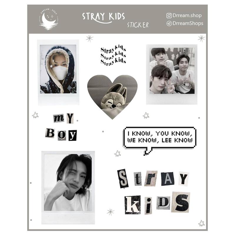 استیکر Straykids Grey / استری کیدز طوسی