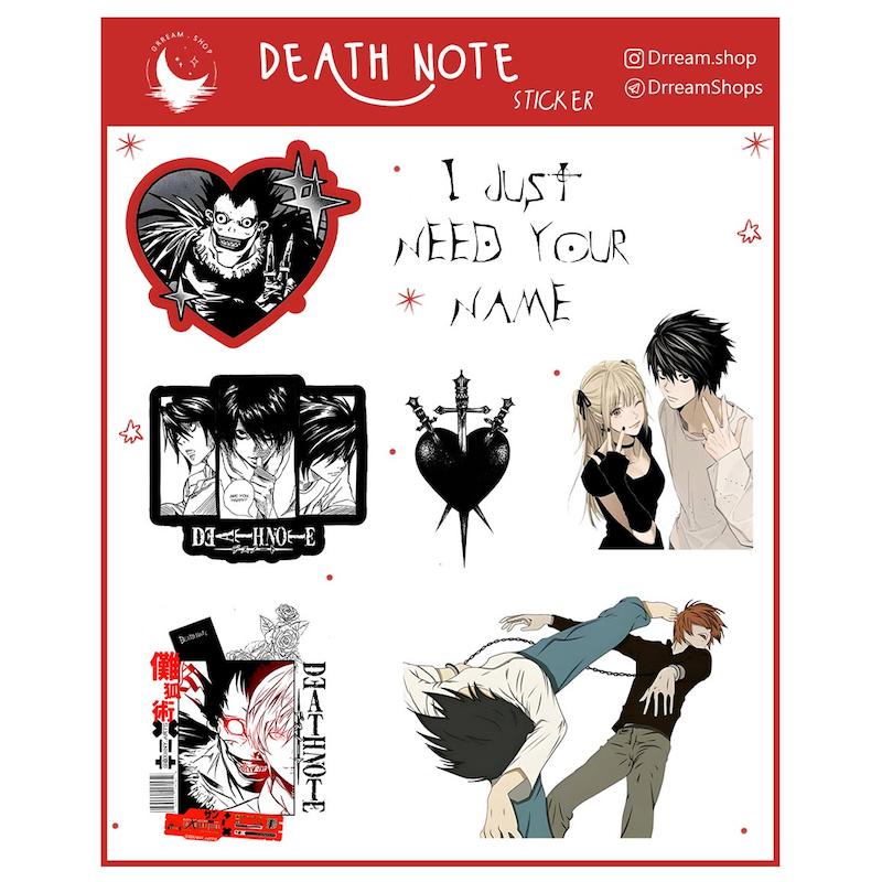استیکر Death Note / انیمه دفترچه مرگ سری دوم