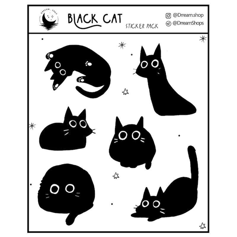 استیکر Black Cat / گربه سیاه سری اول