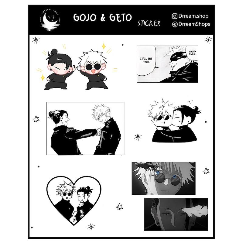استیکر Gojo & Geto Jujutsu Kaisen / انیمه گوجو و گتو سری دوم