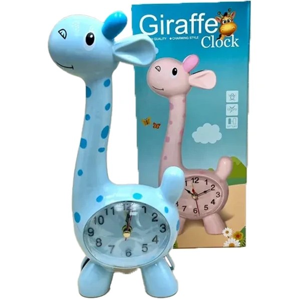 ساعت رومیزی فانتزی زرافه آبی کدBT-53یاکدHD3427