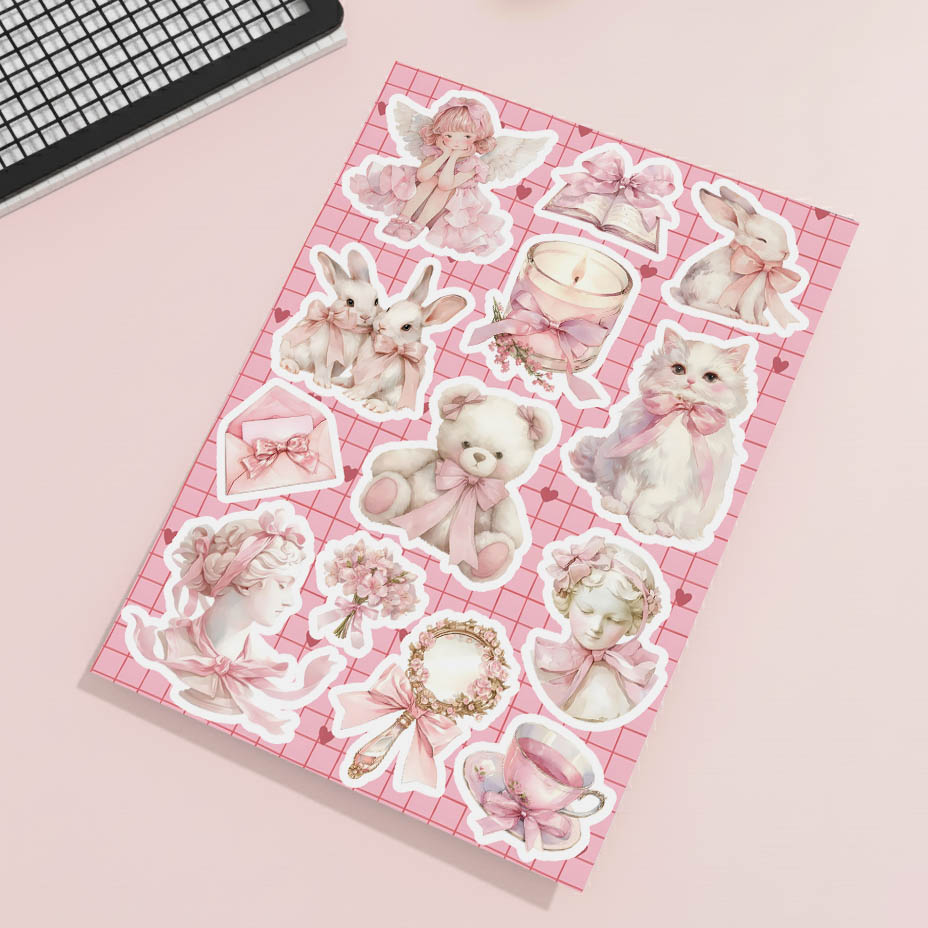 استیکر Coquette Pink