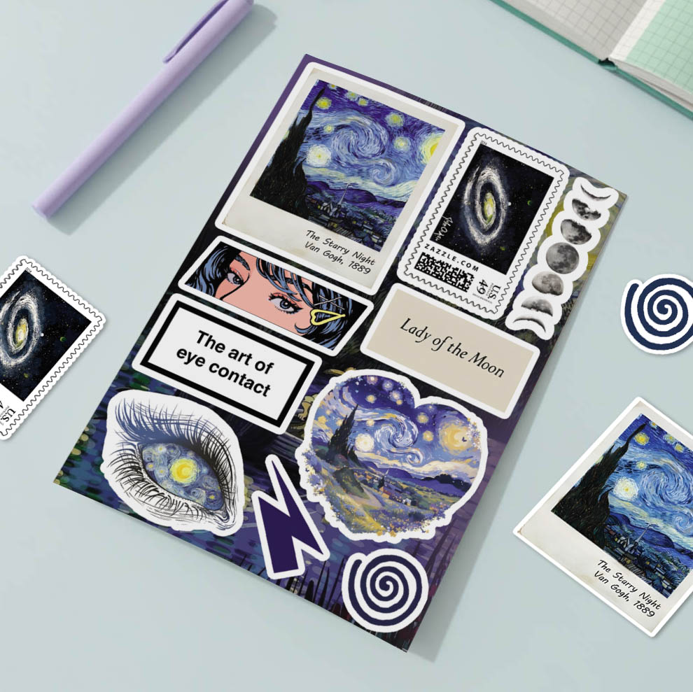 استیکر vangogh eyes/ونگوک